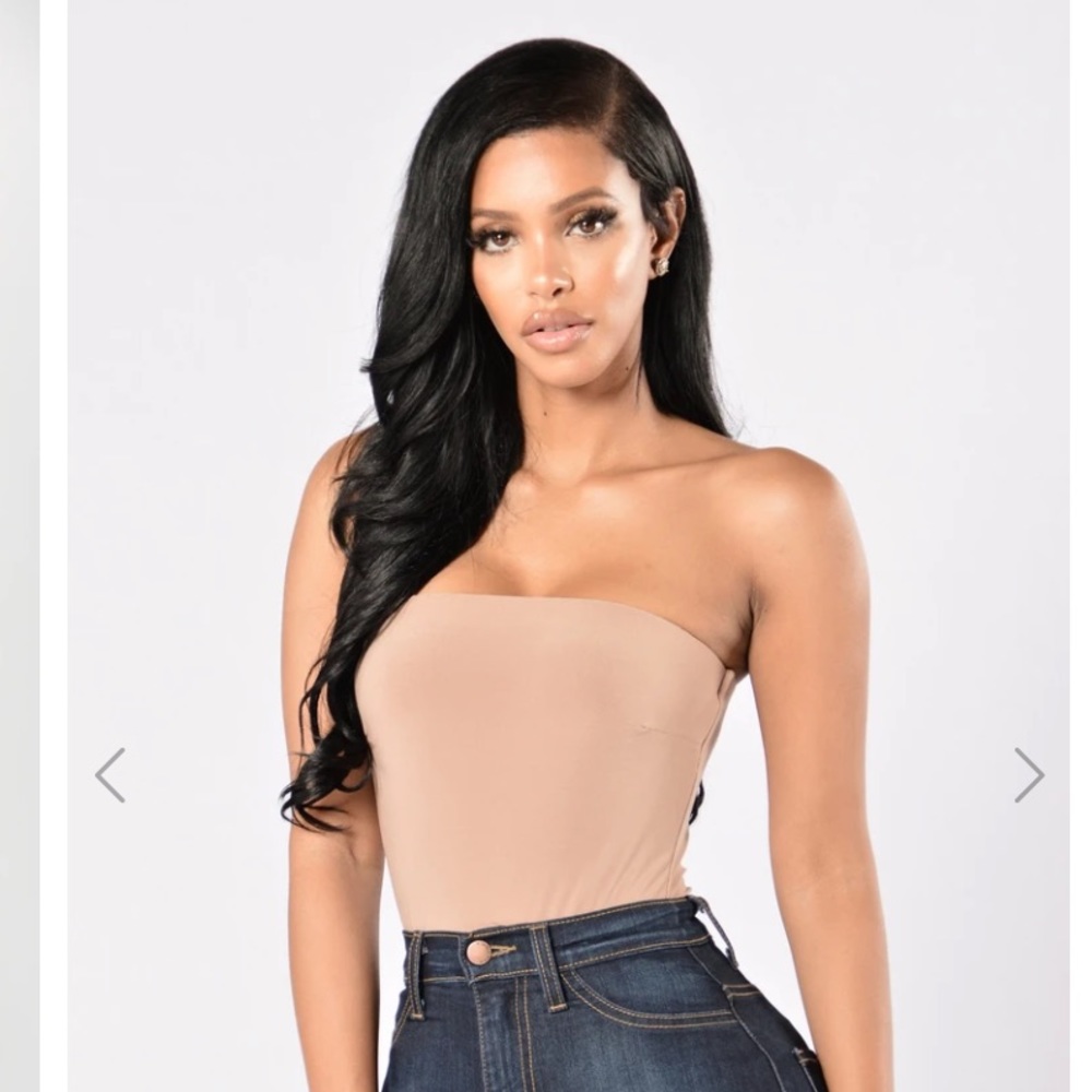 Tubular Bodysuit Mocha Fashion Nova NWT pristine